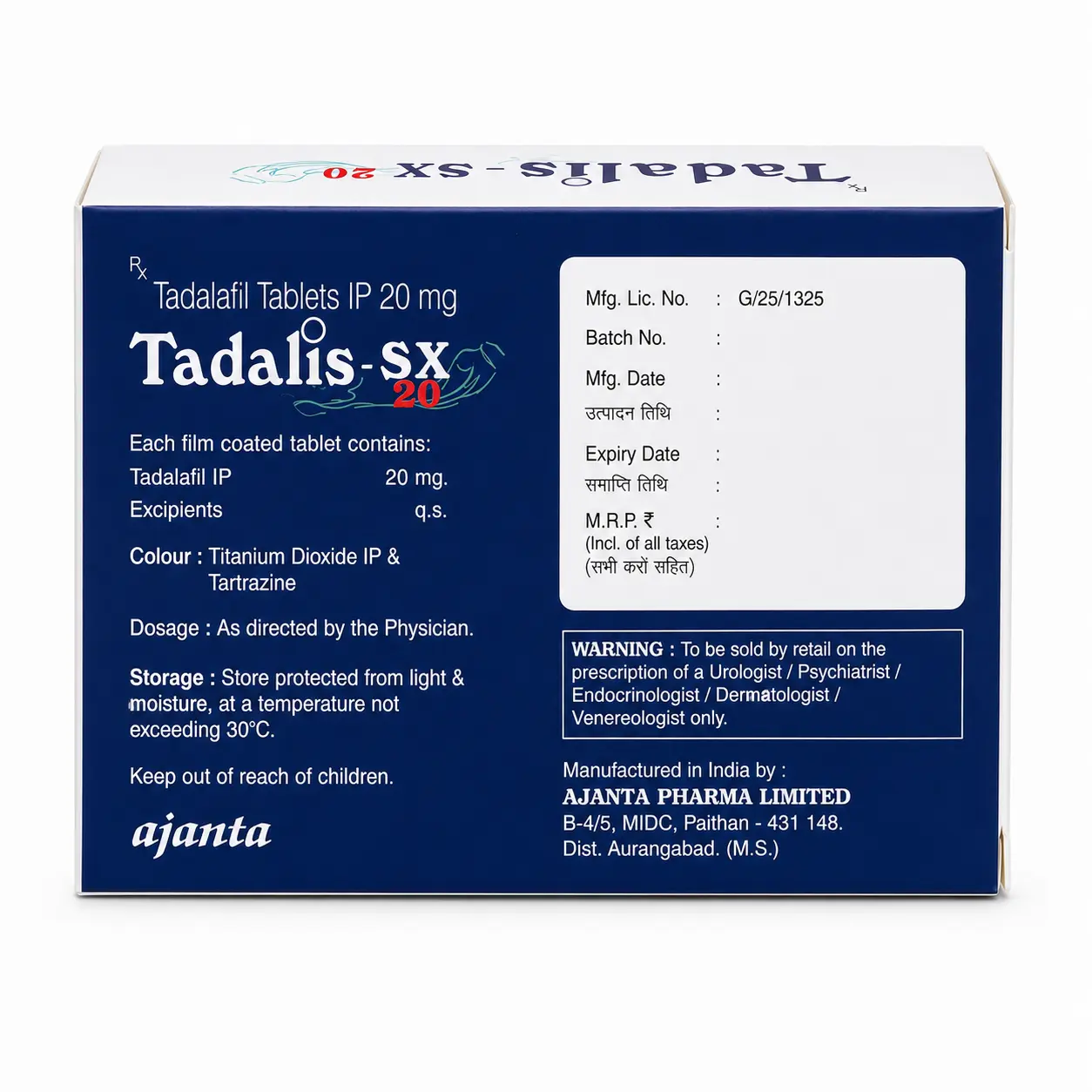 Tadalis SX Tablets - Image 3