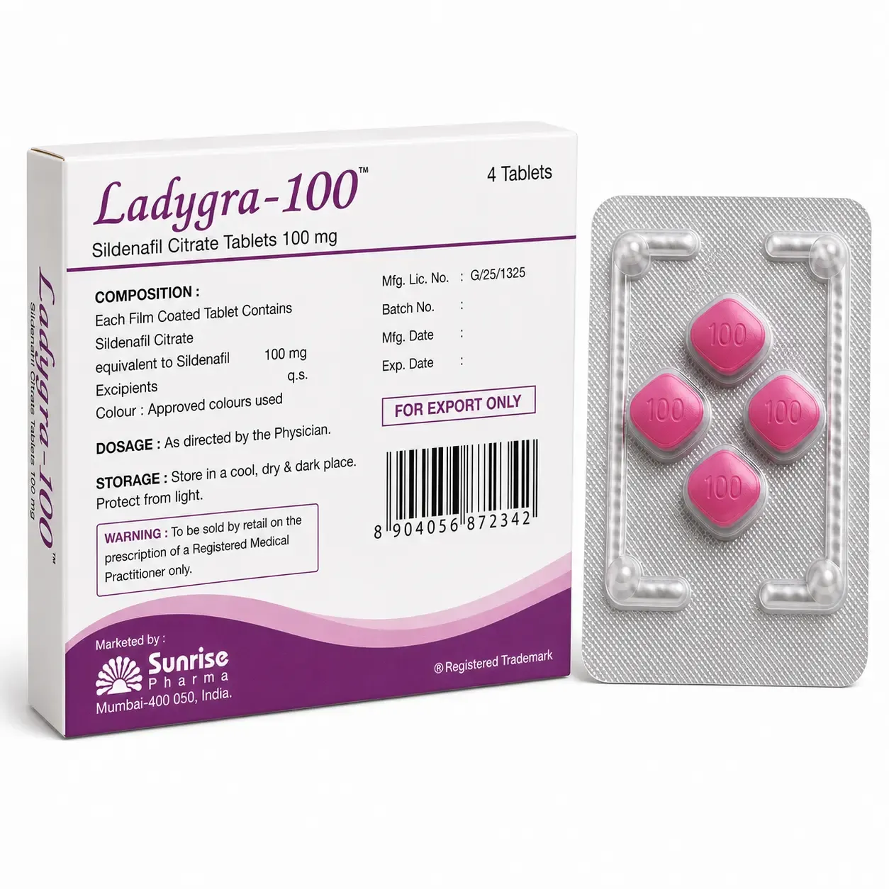 ladygra 100 mg